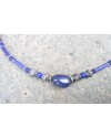 Alphabey's Lapis Brass Silver Plated Necklace for Women